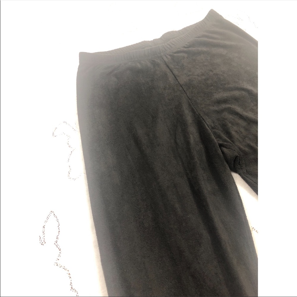 Black Suede Leggings by Kristen Nicole Size M - Picture 2 of 6